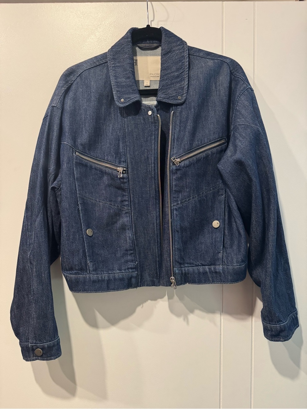 Pilcro Denim Moto Jacket